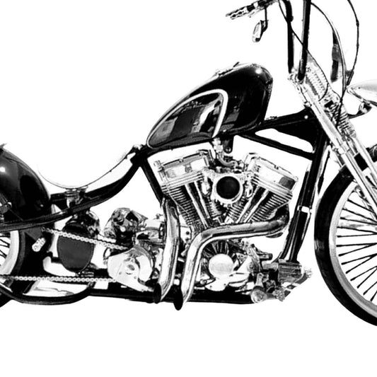 Iron Growl 2'' Loud Drag Shovelhead Exhaust Pipes for 1970-1984 Harley Exhaust Shovelhead Upgrading