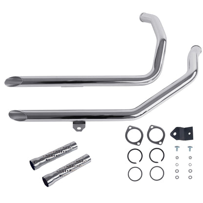 Iron Growl 1.75'' LAF Drag Pipes for 1986-2003 Rigid Frame Sportster Exhaust