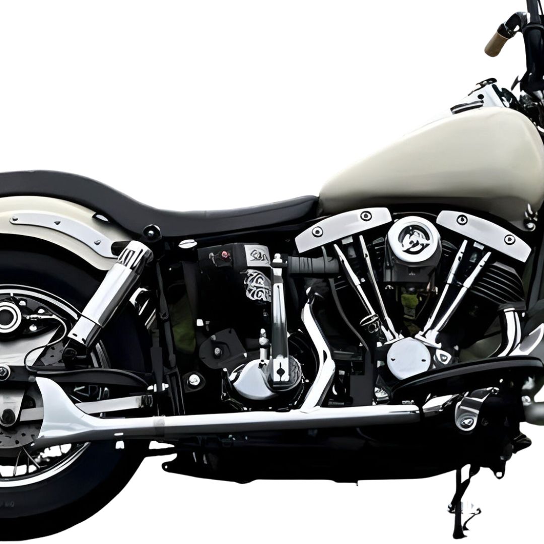 Iron Growl 2-into-1 Header for 1970-1984 Harley Shovelhead Exhaust Pipes Update