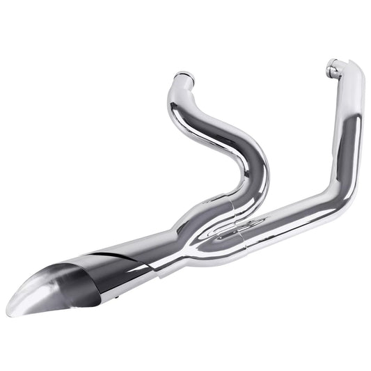 Iron Growl 2 into 1 Exhaust for 1986-2017 Harley Davidson Softail Fat Boy Exhaust & Heritage Pipes